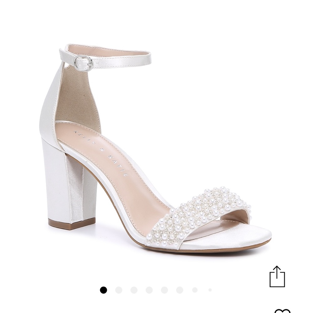 Kelly and Katie: Hildie shoe: Beautiful Pearl Wedding Shoes